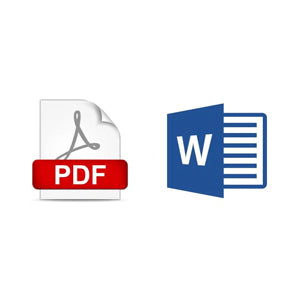 Simbolurile pentru documentele Acrobat PDF si Microsoft Word